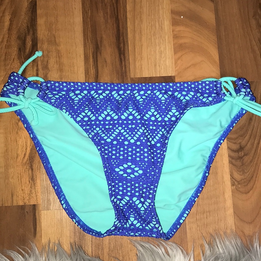 Blue bikini bottoms